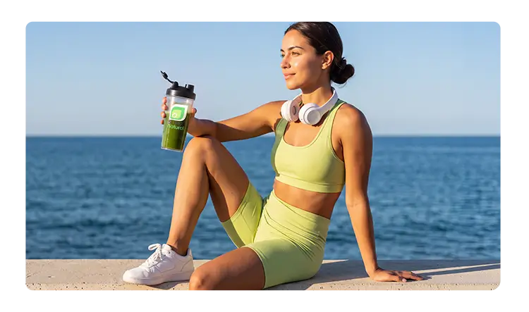 Women drinking Super Green Juice